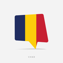 Chad flag bubble chat icon