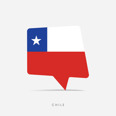 Chile flag bubble chat icon