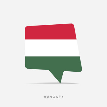 Hungary flag bubble chat icon