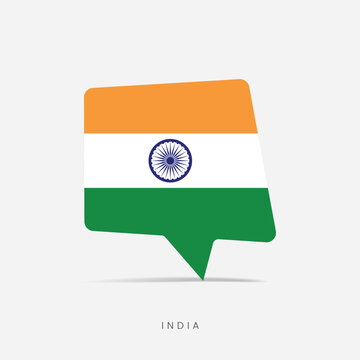 India flag bubble chat icon