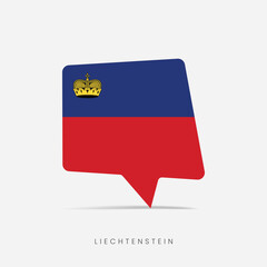 Liechtenstein flag bubble chat icon