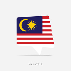 Malaysia flag bubble chat icon