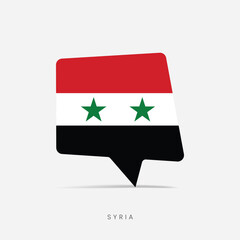 Syria flag bubble chat icon
