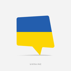 Ukraine flag bubble chat icon