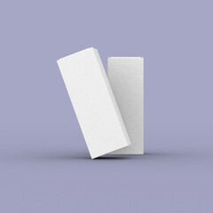 Two tall boxes, packaging mockup for product promotion.