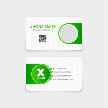 Modern business card design template