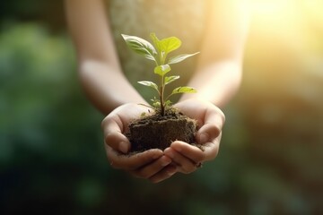 plant in hand | Generative AI