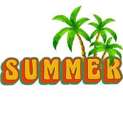 Summer holiday banner