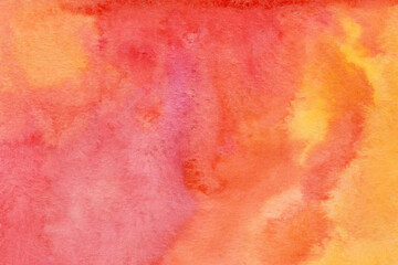 Obraz premium pink red-yellow watercolor background texture