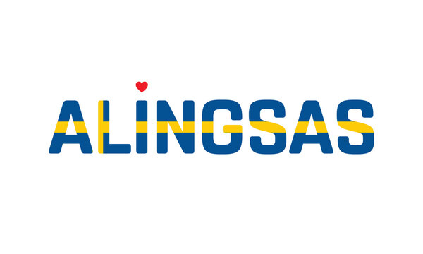 I love Alingsas, Typographic Design, City of Sweden, Love Alingsas, Alingsas, Alingsas Vector, Love, Vector, Flag of Sweden, I love Sweden