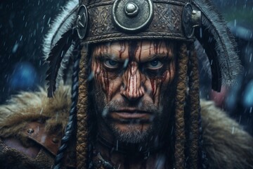 Obraz premium AI generated viking warrior