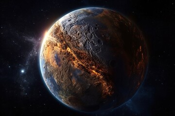 Obraz na płótnie Canvas Planet in the universe