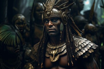 AI generated traditional warrior