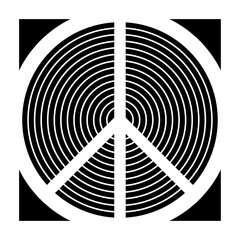 A Vector of Peace Symbol Design