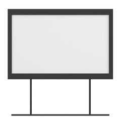 3D rendering illustration of a tabletop sign holder