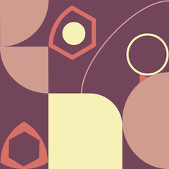 An abstract mid century modern background.