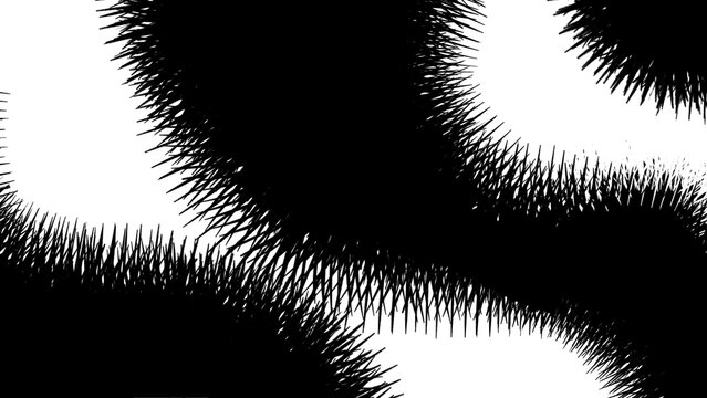 棘のうねり模様の背景