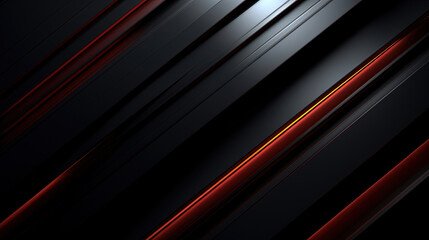 Fototapeta premium Abstract black background with a red striped background