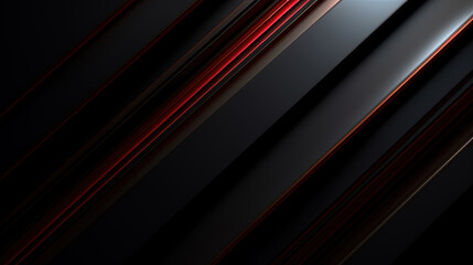 Obraz premium Abstract black background with a red striped background