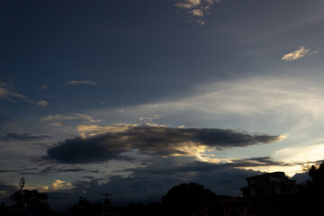 time lapse of clouds over the city