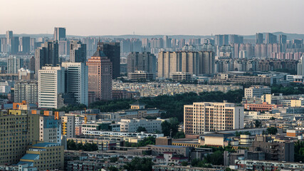 Fototapeta na wymiar Morning view of Changchun City, China in summer