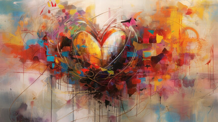 Heart Abstract Art