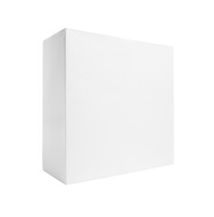 Blank White Box Mock Up Isolated - Transparent PNG.