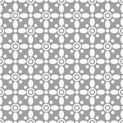 repeat geometrical abstract flowers seamless pattern