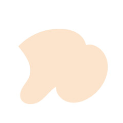 Obraz premium Cream Beige Abstract Shape Blob 