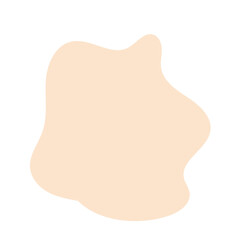 Cream Beige Abstract Shape Blob 