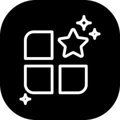 Categories e-commerce icon with black filled outline style. template, layer, file, simplify, confusion, transfer, chaos. Vector Illustration