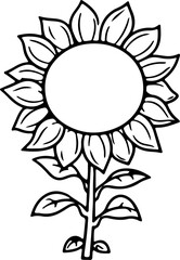 Sunflower clip art floral garden summer
