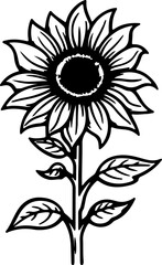 Sunflower clip art floral garden summer