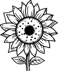 Sunflower clip art floral garden summer