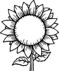 Sunflower clip art floral garden summer