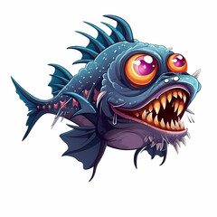 Monster Fish, Angler Fish, Deep Water Sea Fish.