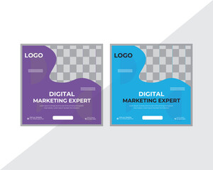 corporate social media post template