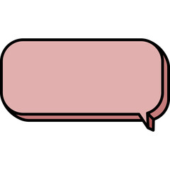 둥글고 큰 말풍선