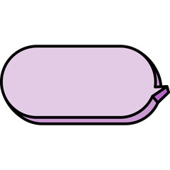 둥글고 큰 말풍선