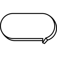 둥글고 큰 말풍선