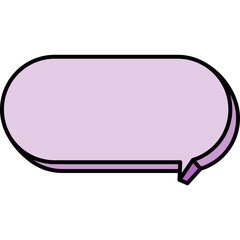 둥글고 큰 말풍선