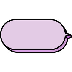 둥글고 큰 말풍선