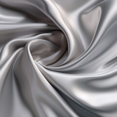 Fototapeta premium silver texture 3d background silk fabric