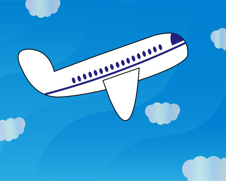 Airplane in the sky