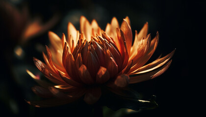 Fototapeta na wymiar Lotus water lily blooms in summer, symbolizing growth and beauty generated by AI