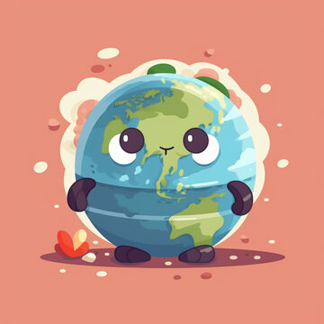 cartoon mother erath planet