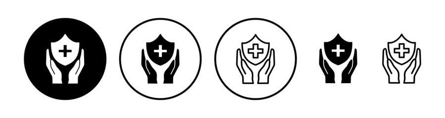 Health insurance icon vector. medical insurance icon