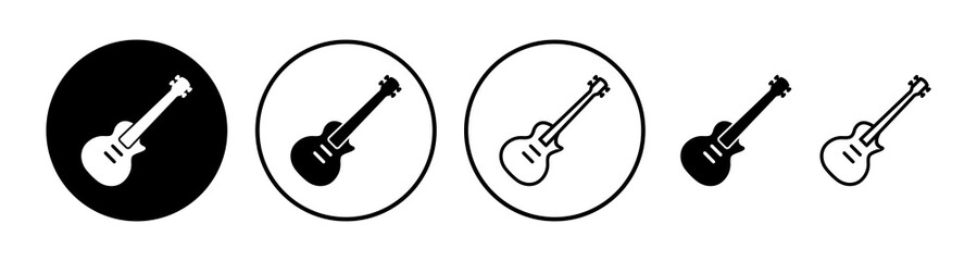 Guitar icon vector. musical instrument sign