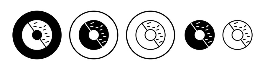 Donut icon vector. doughnut icon. donut logo
