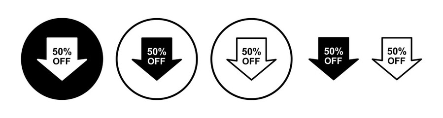 Discount icon vector. shopping tags. percentage icon